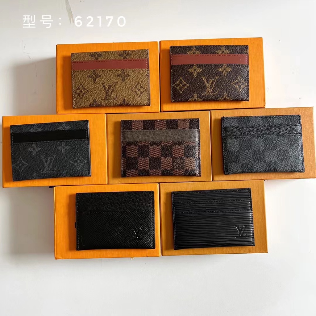 Sẵn sàng giao hàng Chủ thẻ mới của Louis Vuitton LV dành cho nam có hộp M62170