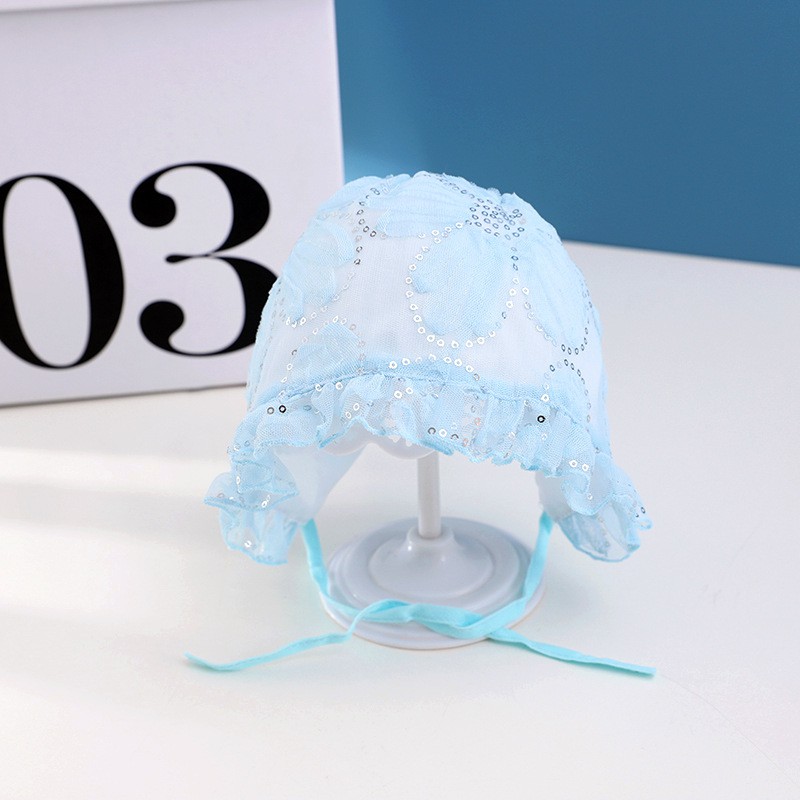 Nón Cotton Phối Ren Xinh Xắn Dành Cho Bé Gái