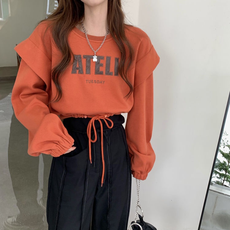 Áo Sweater Dáng Rộng Phối Dây Rút Thời Trang Mùa Thu Mới Dành Cho Nữ 2021 | BigBuy360 - bigbuy360.vn