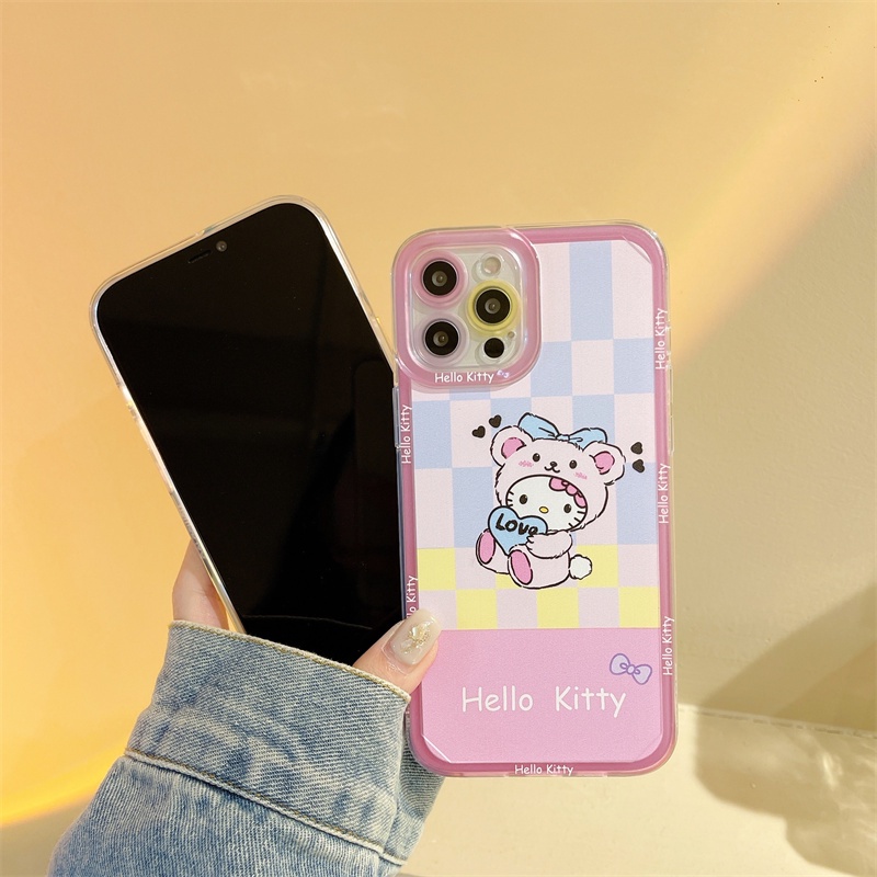 Dingdang KT cat iPhone couple 13 12 Mini Pro 11 Pro Max x XR XS 7 8 se 2020 plus fashion high quality angel eye case