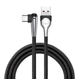 Dây cáp sạc Baseus siêu bền chữ L cổng Type C có Led 3A dài 1M chính Hãng