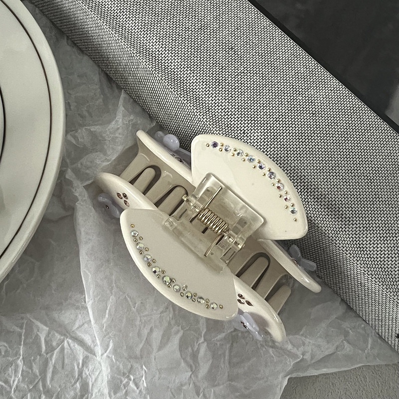 Kẹp Tóc Hình Cá Mập Ba Chiều Đính Hoa Cao Cấp Thời Trang Mùa Hè Cho Nữ