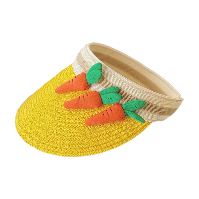 Mũ Lưỡi Trai Hở Chóp Chống Nắng Họa Tiết Trái Cây Hoạt Hình Dễ Thương Cho Bé