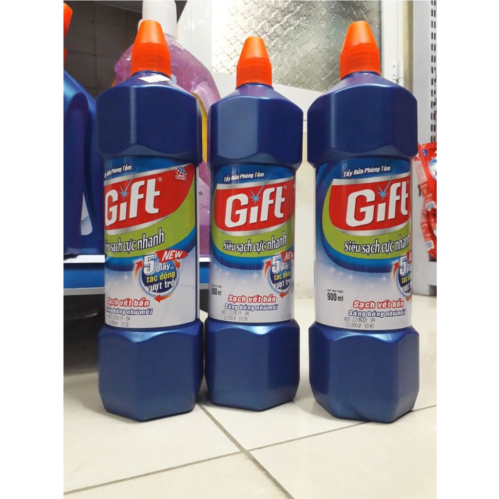 ⭐⭐ NƯỚC TẨY RỬA BỒN CẦU - NHÀ TẮM - NHÀ VỆ SINH CHÍNH HÃNG GIFT ⭐⭐ Size 900 ml ⭐⭐