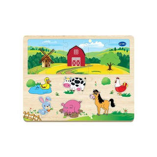 Đồ chơi gỗ Winwintoys - Xếp hình nông trại - 68332