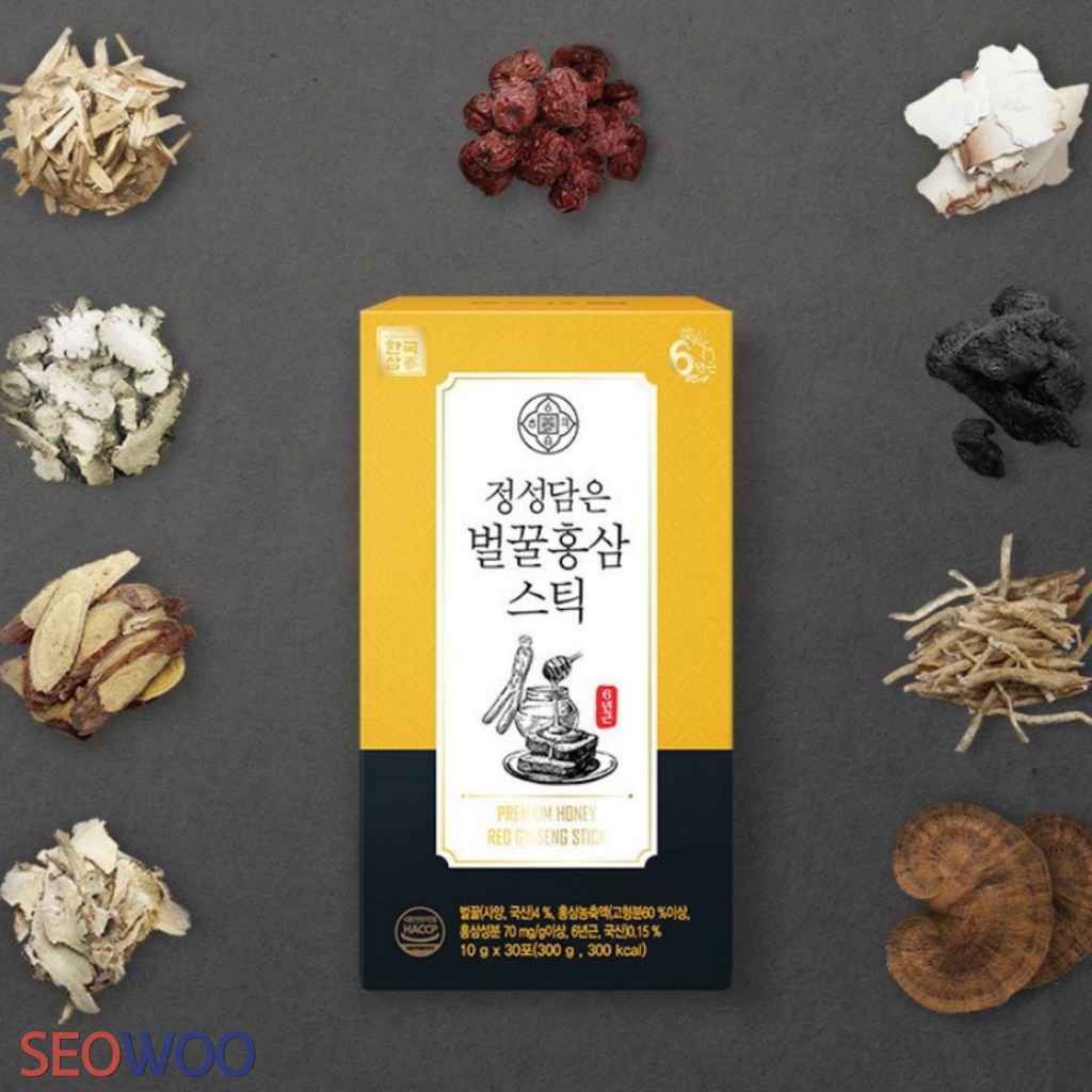 Hồng sâm mật ong Hankooksam Hàn Quốc - 30 gói