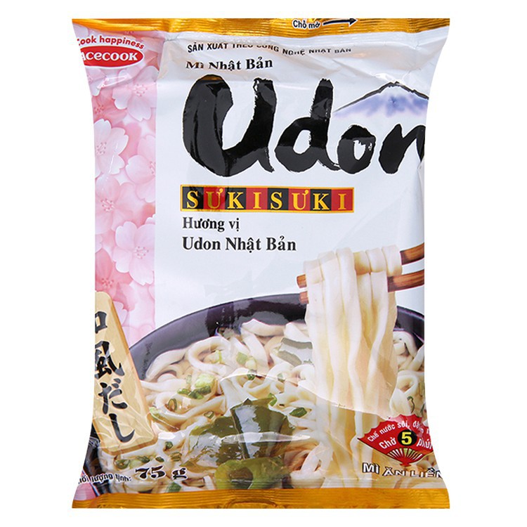 Thùng 24 gói Mì Udon Sưkisưki vị Udon sợi to chuẩn Nhật