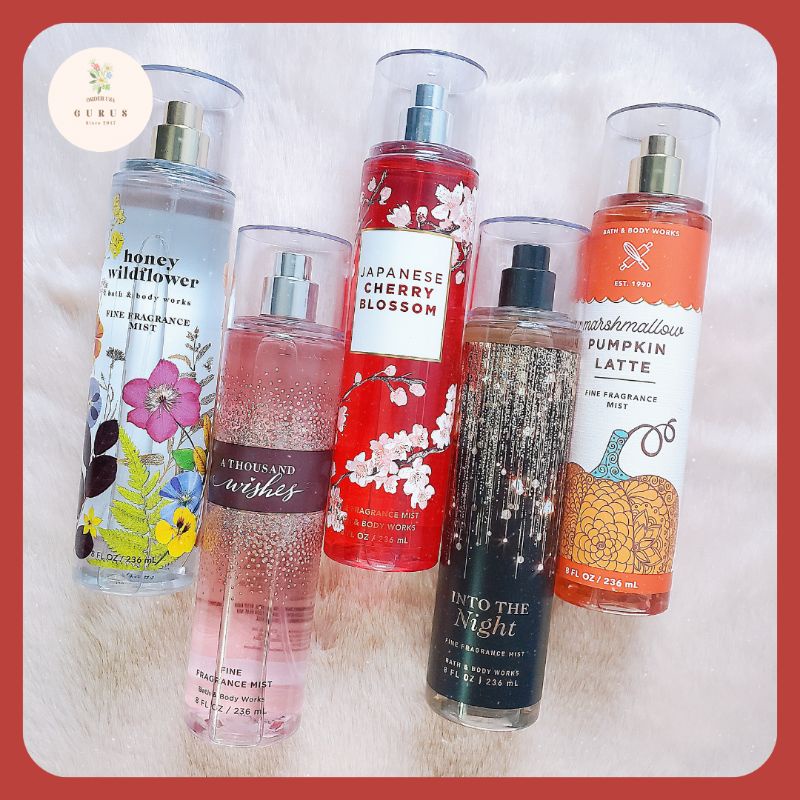 Xịt thơm toàn thân Bath & Body Works Body Mist 236ml