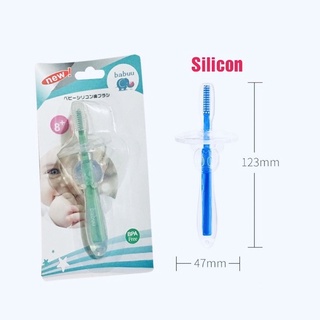 Bàn chải silicon siêu mềm Babuu cho bé