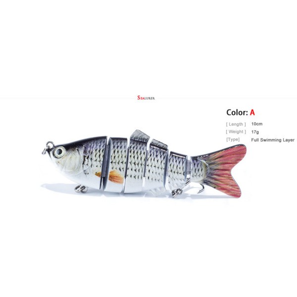 Mồi câu cá nhân tạo chuyên dụng 10cm 17g