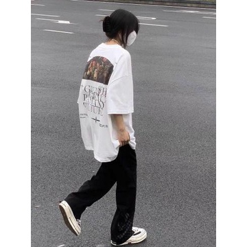 Set áo great kèm quần caro chìm nữ - bộ thun cộc tay dáng suông mix quần dài, cá tính HOT