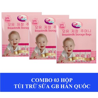 Combo 3 hộp Túi trữ sữa GB Hàn Quốc 250ml