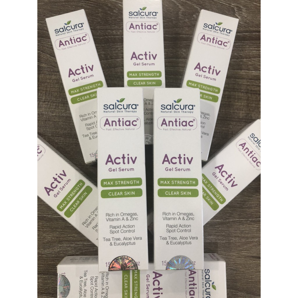 ANTIAC ACTIV GEL SERUM - Giải pháp giảm viêm da, trứng cá, mụn bọc sưng viêm. Hiệu quả giảm sưng tấy chỉ sau 4h.