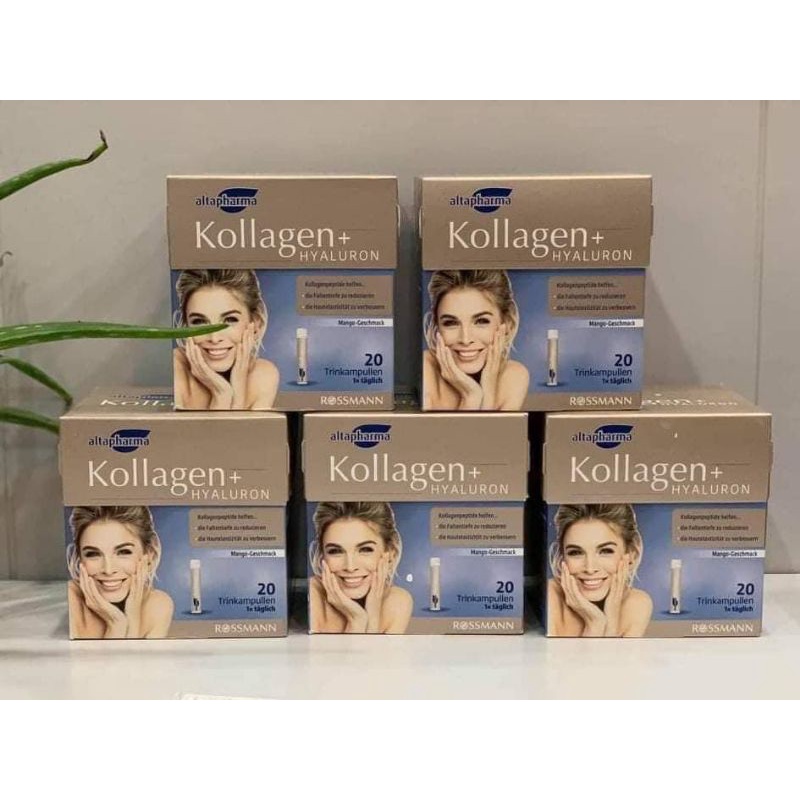 Collagen dưỡng da Kollagen Hyaluron Altapharma Đức- 20 ống