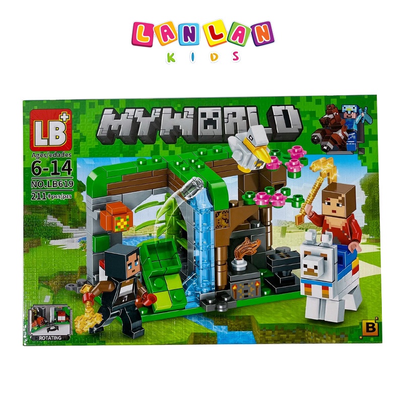 Đồ chơi lego xếp hình minecraft my world 4 in 1