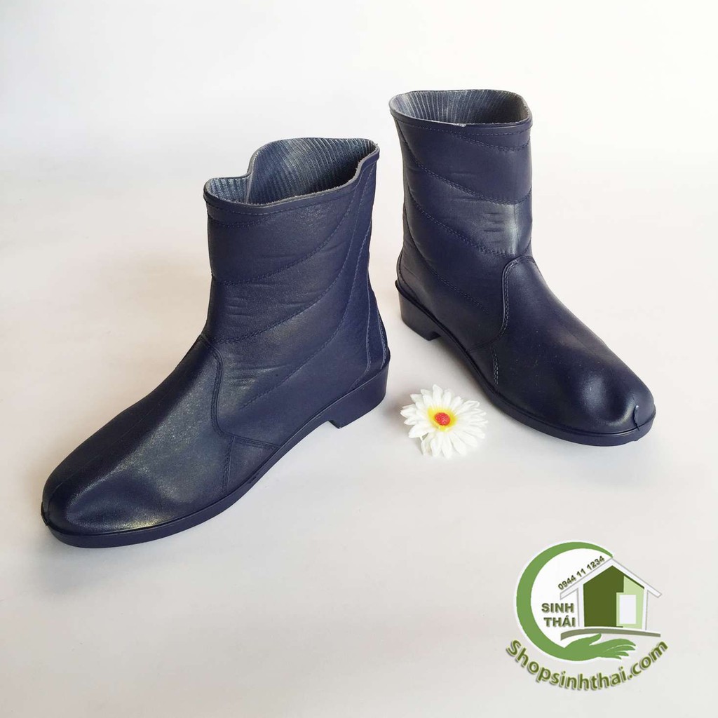 Ủng đi mưa - làm vườn - ủng boot bảo hộ lao động - màu xanh