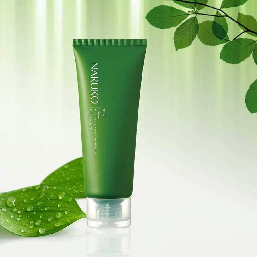 Gel Tẩy Tế Bào Chết Naruko Trà Tràm Tea Tree Shine Control and Blemish Clear Peeling Gel 120ml