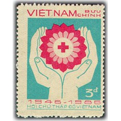 Tem sưu tập MS 501 Tem Việt Nam 40 Năm Hội Chữ Thập Đỏ Việt Nam 1986