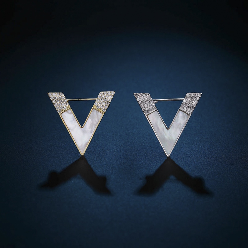 Ghim CàI ÁO HìNh Chữ V ĐíNh Kim Cương Giả ThờI Trang Cho Nữ