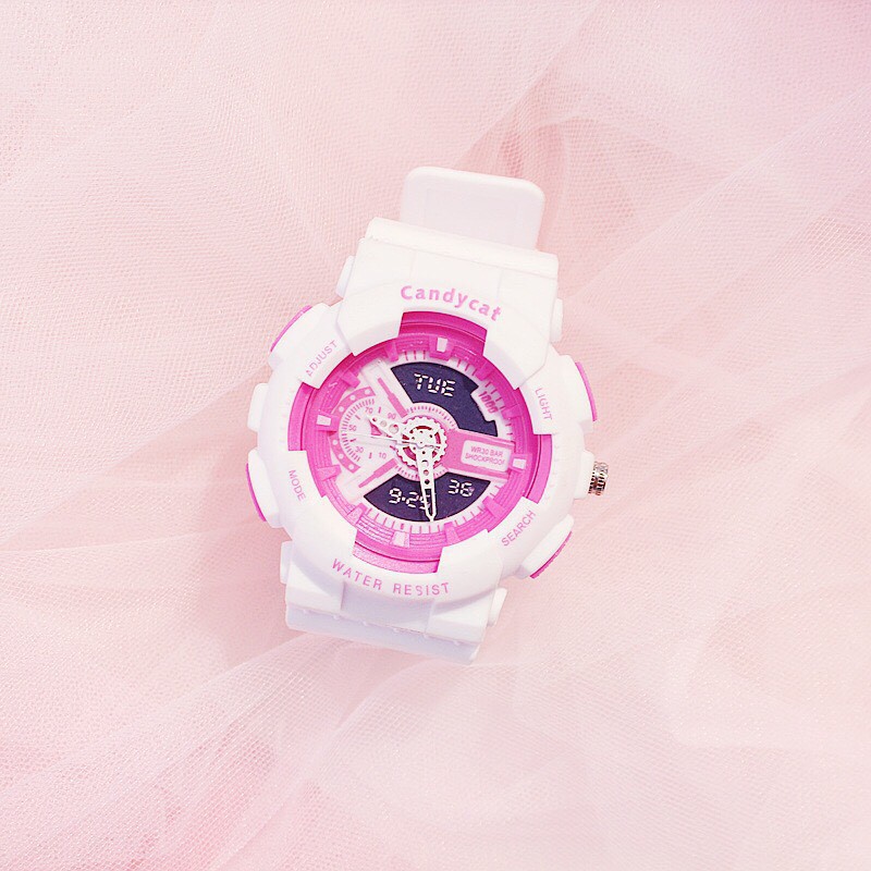 Đồng hồ thời trang nam nữ Candycat mẫu chạy kim giả điện tử S91 | BigBuy360 - bigbuy360.vn