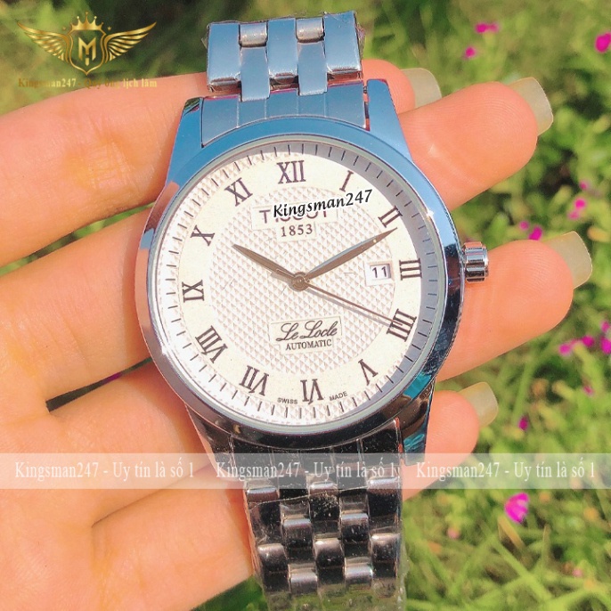 Đồng hồ nam chính hãng TS 1853 dây thép không gỉ cao cấp, mặt vân cực đẹp sang trọng giá rẻ [Tặng thêm pin] | BigBuy360 - bigbuy360.vn