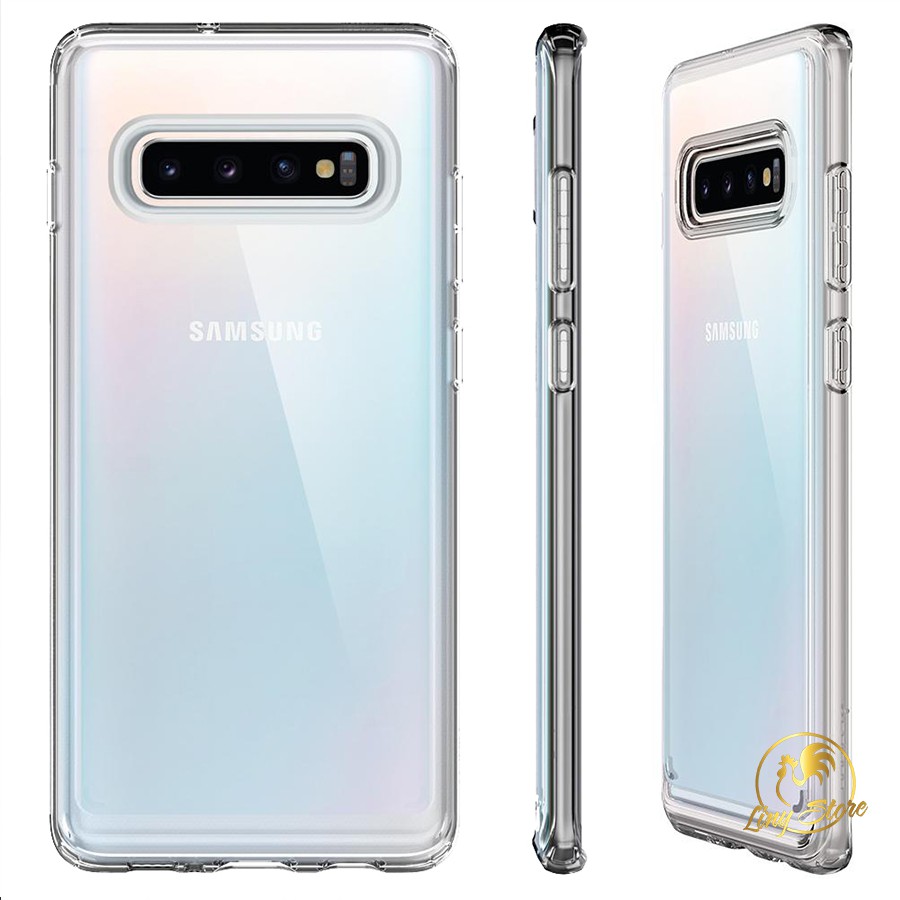 Ốp điện thoại trong suốt cho Samsung Galaxy S8 S8 Plus S9 S9 Plus S10 S10 Plus không ố màu