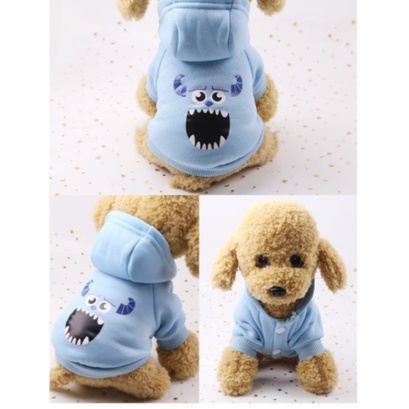 Áo Khoác Nỉ Cho Chó Mèo vải dày thu đông