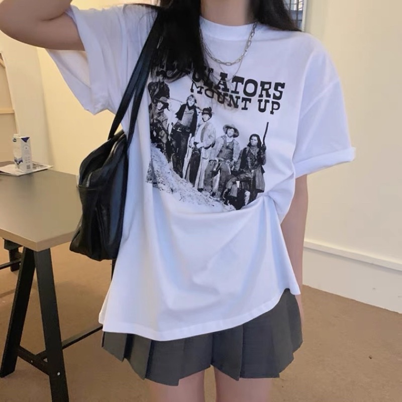 Áo thun tay lỡ nam nữ, áo phông form rộng chất cotton in hình TORS