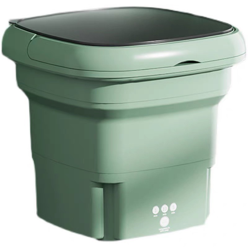 Máy Giặt Mini Gấp Gọn Cho Gia Đình Máy Giặt Đồ Mini Di Động Vắt Khô Khử Khuẩn Bằng Ánh Sáng Xanh Gia.dung.hoang.anh