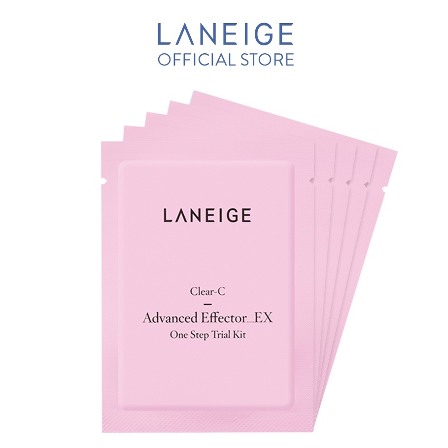 Bộ combo 5 miếng mặt nạ tẩy tế bào chết Laneige Clear-C Effector Mask 5ml/miếng