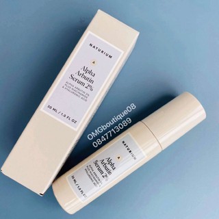 [Serum dưỡng trắng da NATURIUM] Alpha Arbutin Serum 2% 30ml