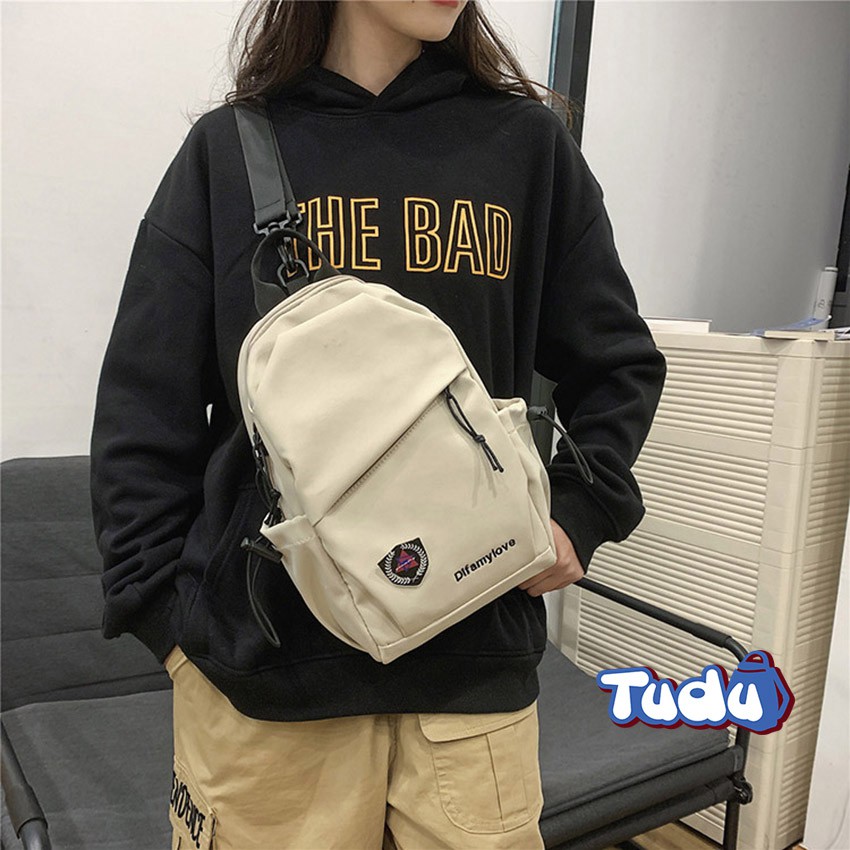 Balo Mini Tudu, Ba Lô Unisex, Balo Nam Nữ Kết Hợp Đeo Chéo Thời Trang Hàn Quốc CN175