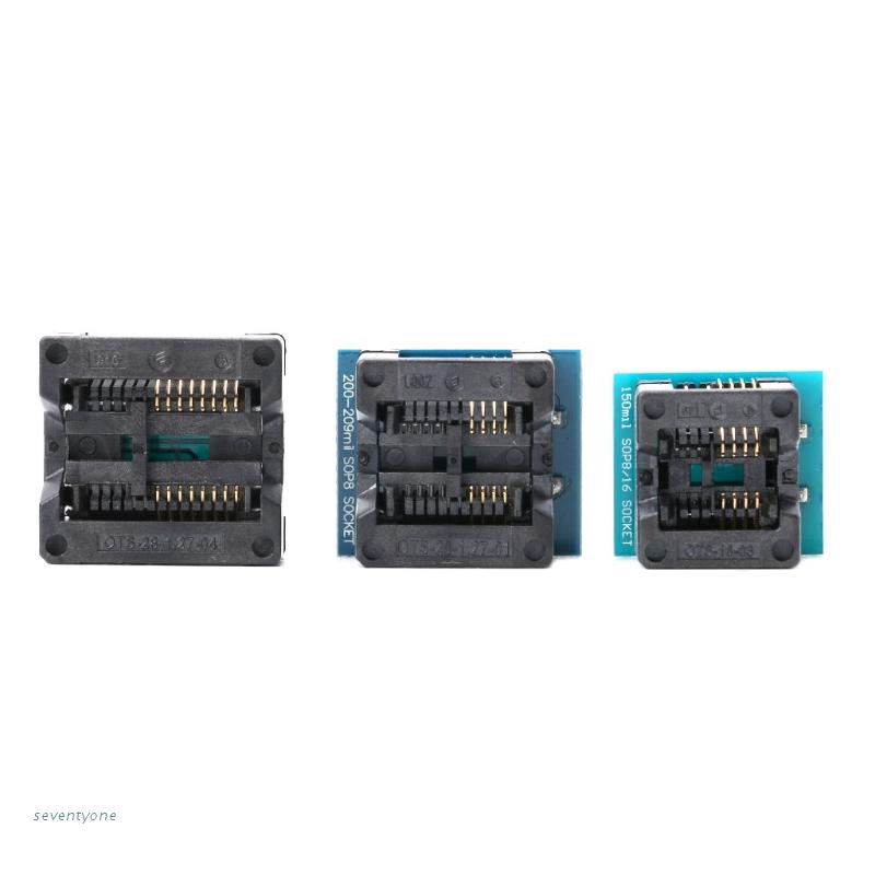 Bộ 3 Đầu Chuyển Đổi + Đầu Cắm Lập Trình Sop16 Sang Dip8 Ic Cho Ezp2010 Ezp2013