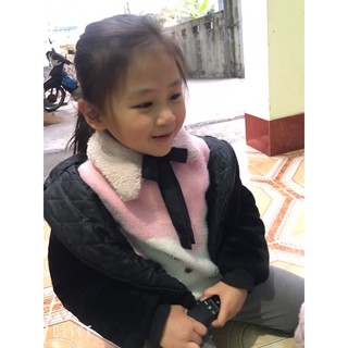 Khăn cổ lông cho bé gái - khăn quàng cổ lông