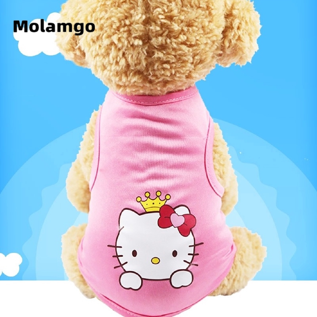 Áo thun họa tiết hoạt hình thời trang mùa hè cho thú cưng