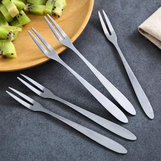 Set 2 Nĩa Ăn Trái Cây Bằng Thép Không Gỉ Thời Trang