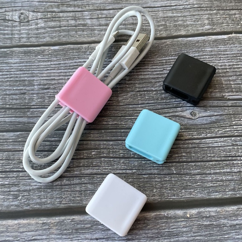 1 Dụng Cụ Quấn Dây Cáp Bằng Silicon Mềm Đa Năng Gọn Gàng