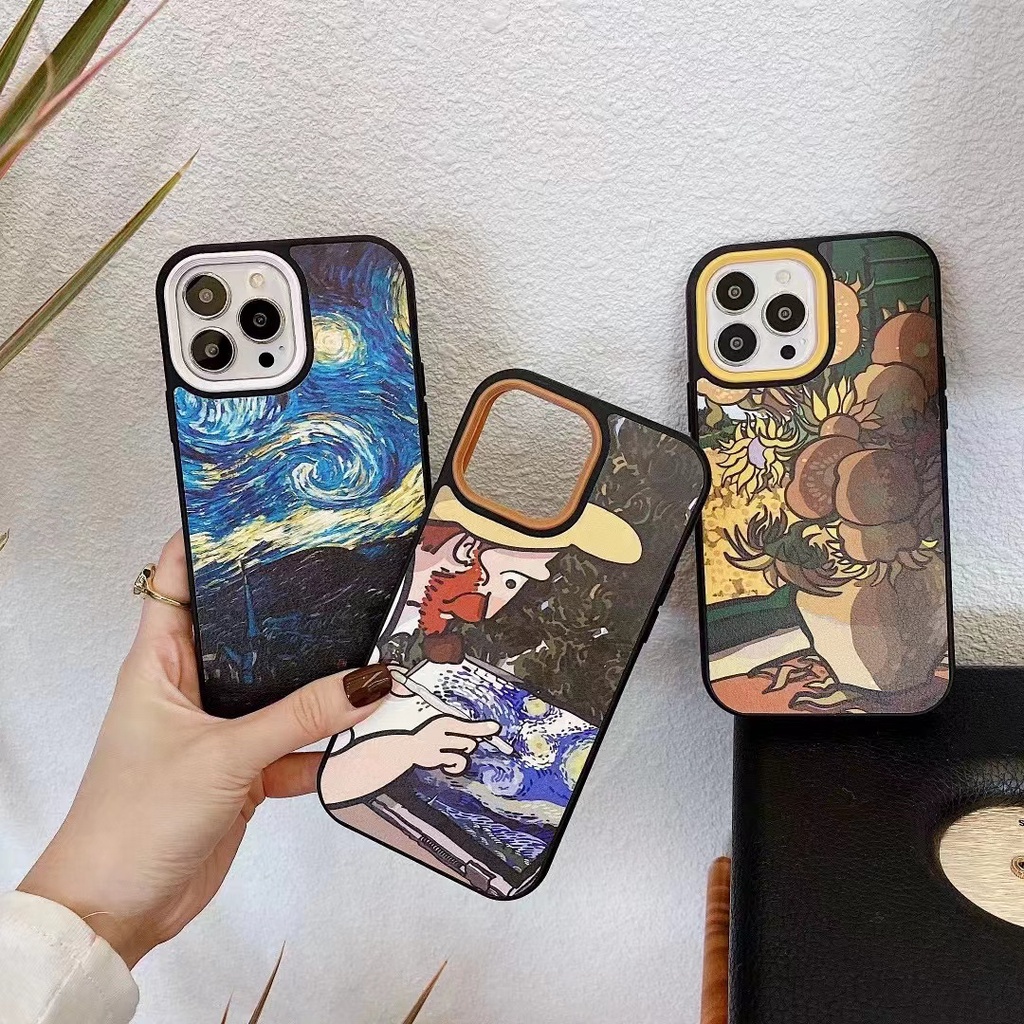 Ốp Lưng Tranh Van Gogh Nhiều Mẫu Mã Cho Điện Thoại iphone 13 12 Pro Max IX XR 11 8Plus
