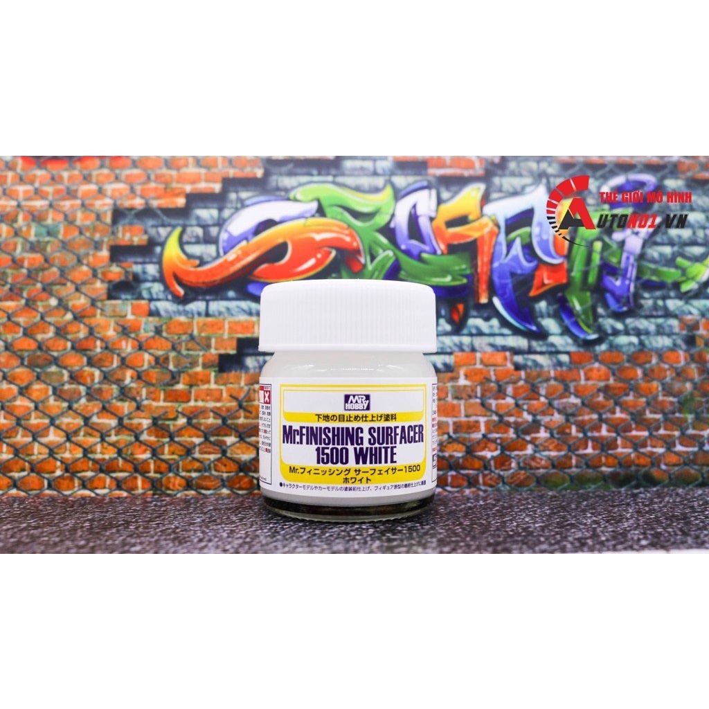 Lacquer sơn lót mô hình màu đen - trắng - xám hạt 1500 Sf288 - Sf289 - Sf291- Sf292 Mr.Hobby