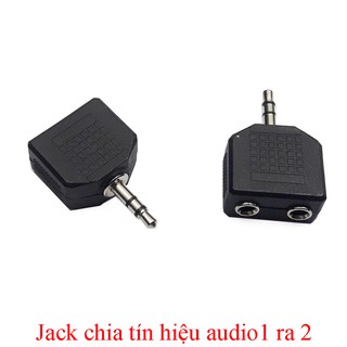 Jack chia tín hiệu audio 3.5mm 1 ra 2