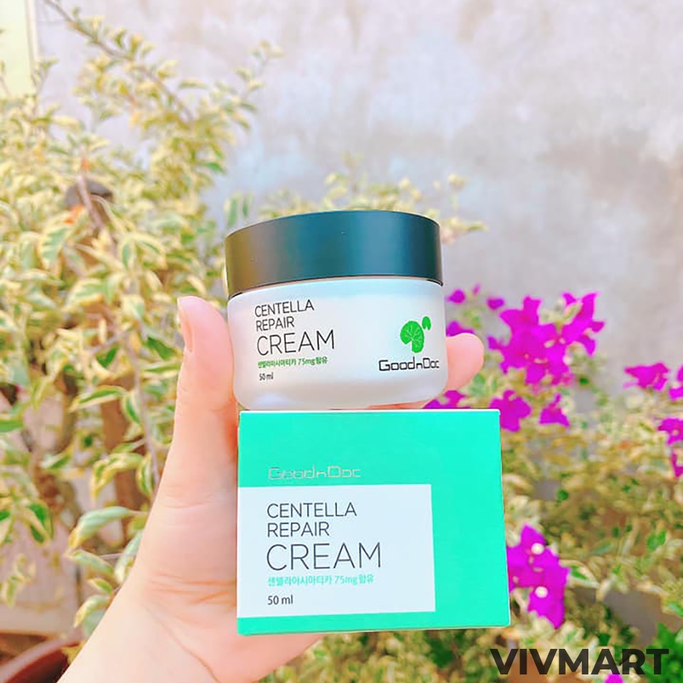 ✅ KEM RAU MÁ DƯỠNG ẨM PHỤC HỒI GIẢM THÂM NÁM TRẮNG SÁNG DA CHỐNG LÃO HÓA GOODnDOC CENTELLA REPAIR CREAM