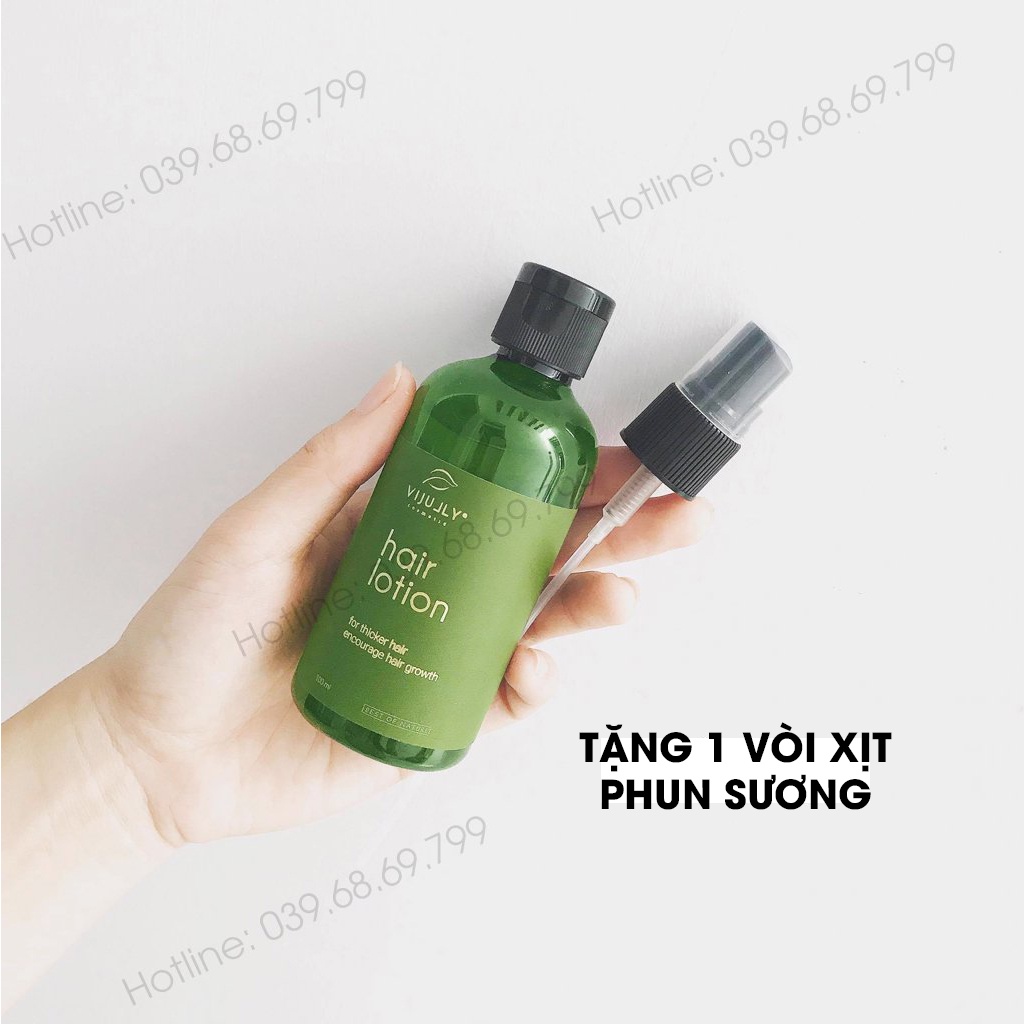 Tinh dầu bưởi xịt mọc tóc, xịt dưỡng tóc hair lotion vijully, Giúp giảm rụng tóc, kích mọc tóc nhanh dài, 100ml