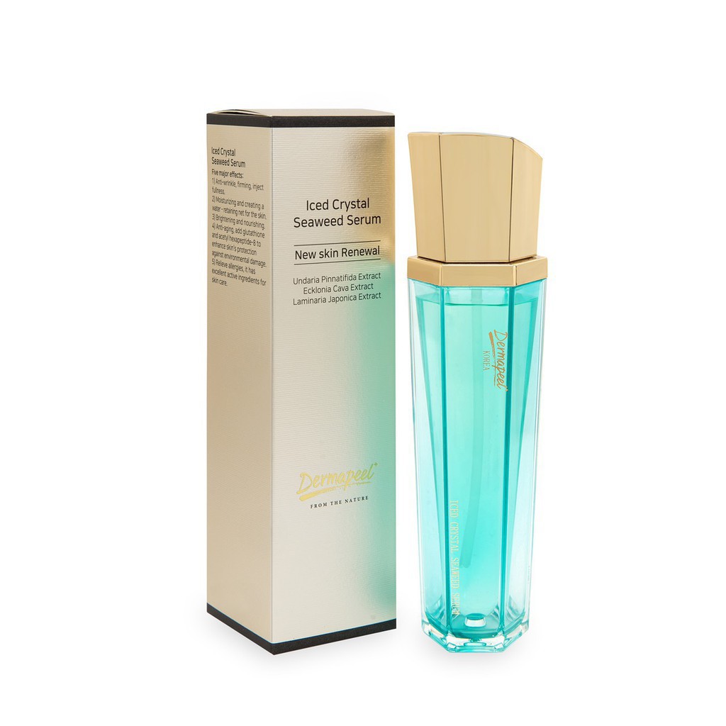 SERUM TINH TẢO BĂNG DERMAPEEL - ICED CRYSTAL SEAWEED SERUM - PHỤC HỒI DA HƯ TỔN 100ml