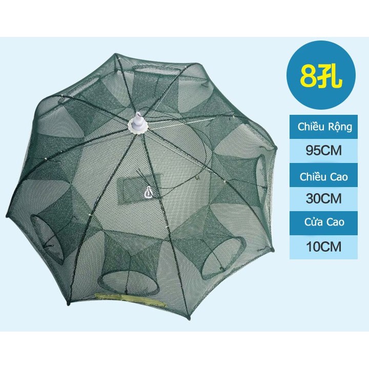 Lưới bát quái bắt TÔM CUA CÁ lợi hại