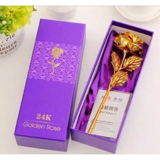 Hoa hồng giả vàng 24k