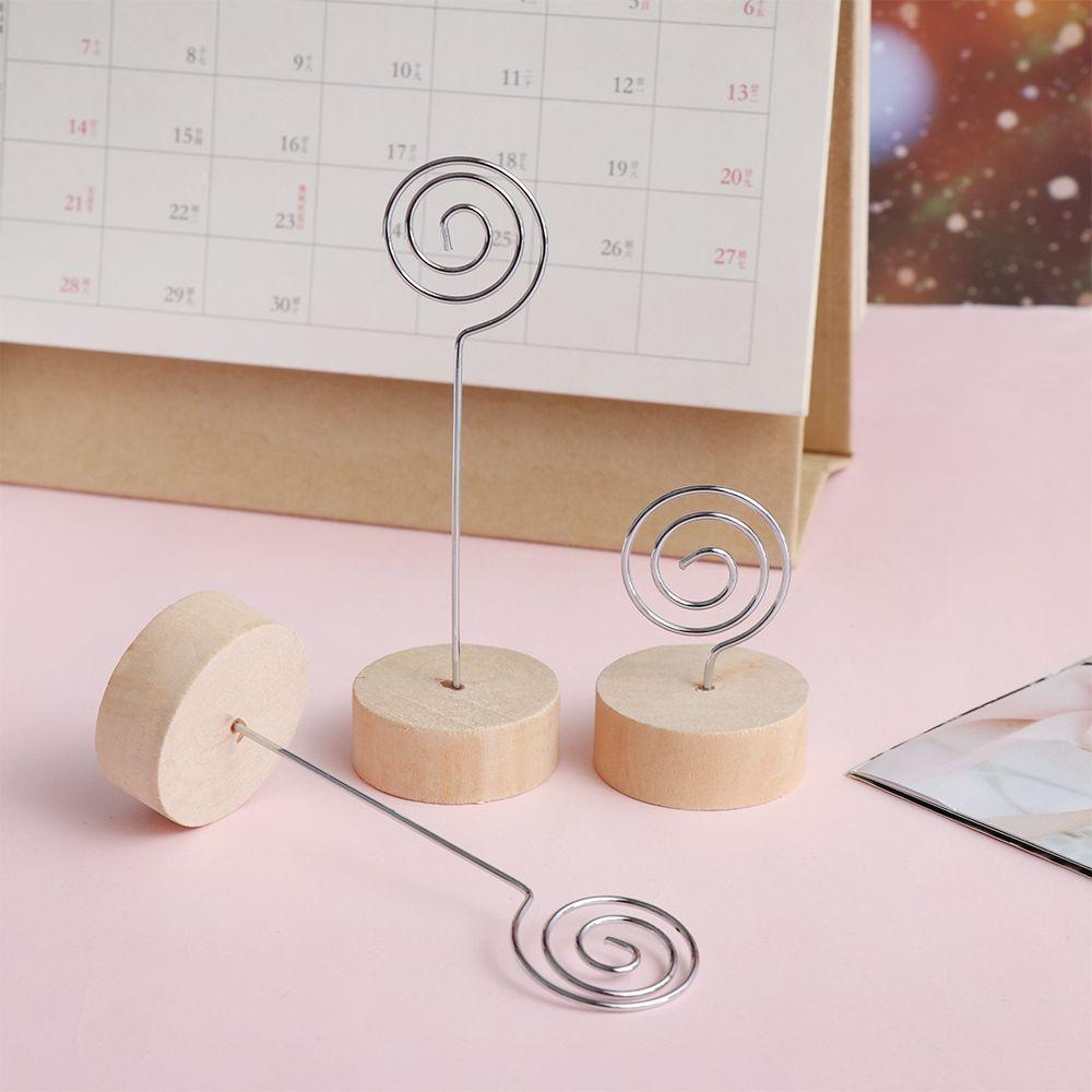 Set 1 / 3 Kẹp Gỗ Giữ Thẻ Số / Ảnh Để Bàn Trang Trí Tiệc Cưới
