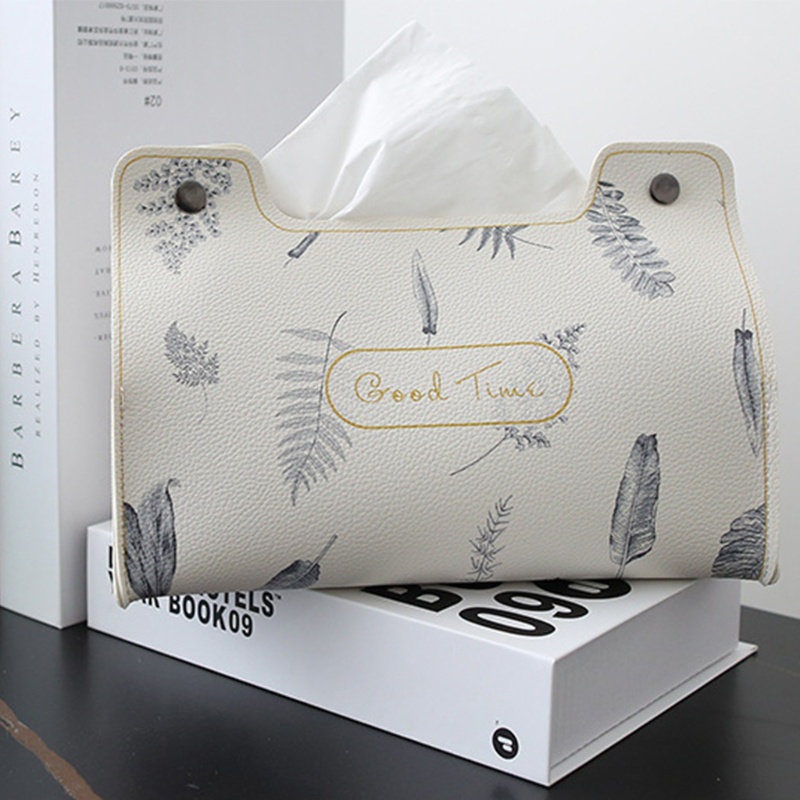 Hộp Đựng Khăn Giấy Bằng Da PVC 2022 Hình Chữ Nhật Sắp Xếp Gọn Gàng Cho Nhà Ở / Văn Phòng