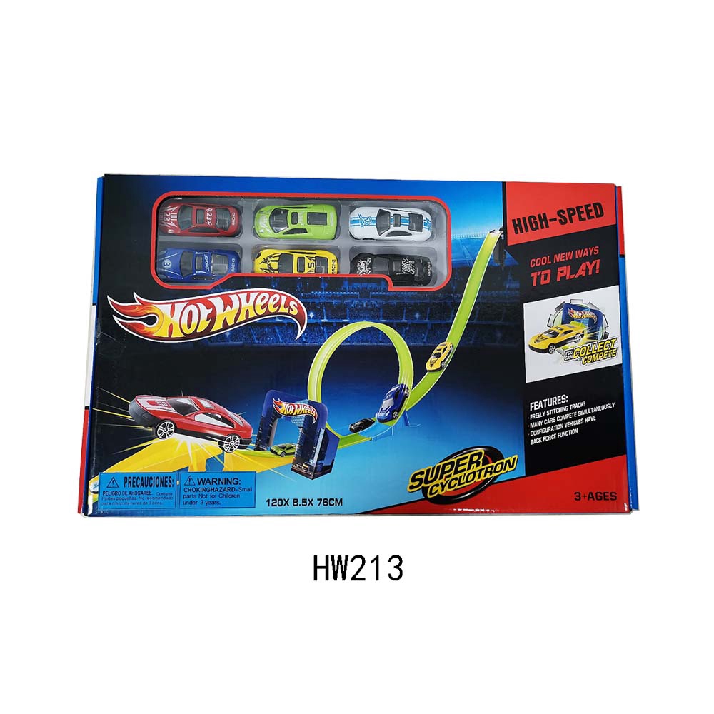 HOT WHEELS Bộ Đồ Chơi Đường Ray Xe Hơi Xoay 360 Độ Cho Bé