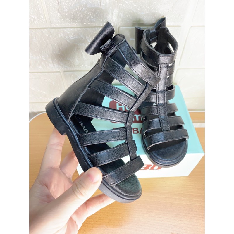 Dép Sandal Chiến Binh Cổ Cao Phong Cách Hàn Quốc Cho Bé Gái M028