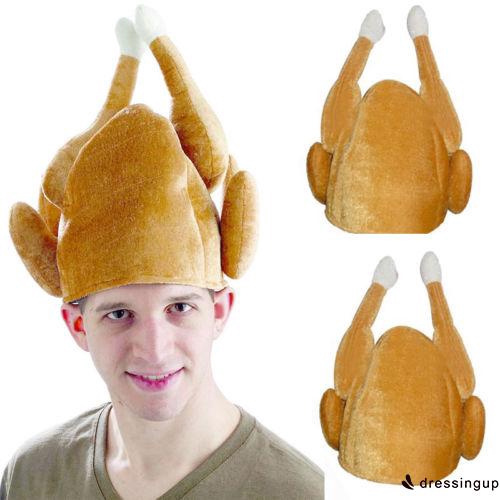 DRESSINGUP-Mũ Bông Hình Gà Tây Mới Lạ Dễ Thương
